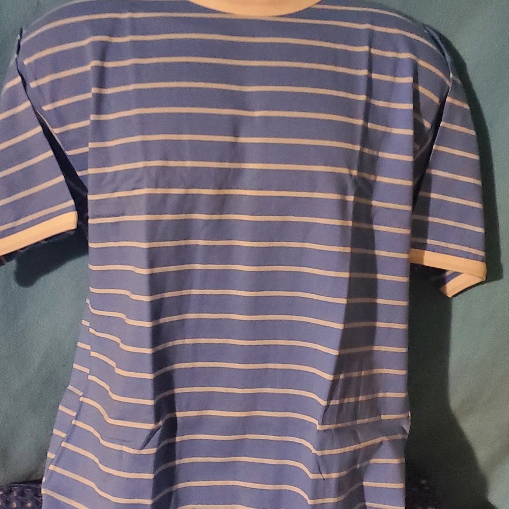 Men's Striped Crew Collar T-Shirt